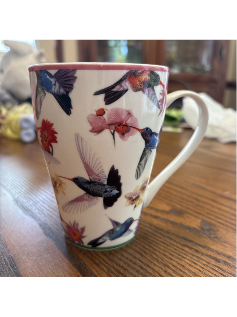 Paul Cardew Hummingbirds Mug Coffee/Tea Cup Design 2007 5" Tall